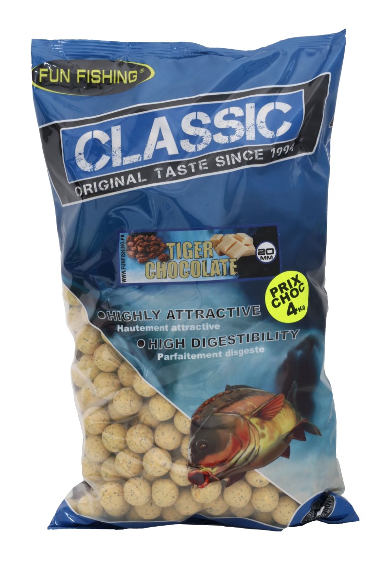 Classic - Bouillettes - 4kg - 20mm - Tiger Chocolate