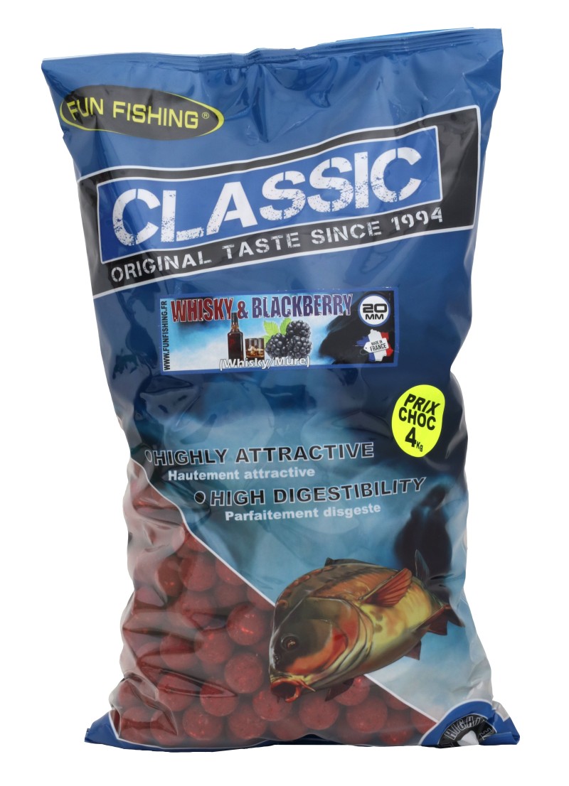 Classic - Bouillettes - 4kg - 20mm - Whisky Blackberry