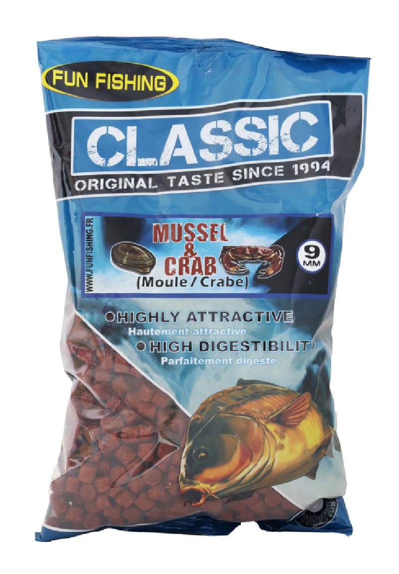 Classic - Pellets - 700gr - 9mm - Moule Crab