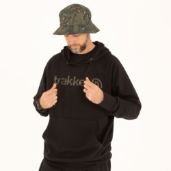 Trakker CR Logo Hoody Black Camo - Small