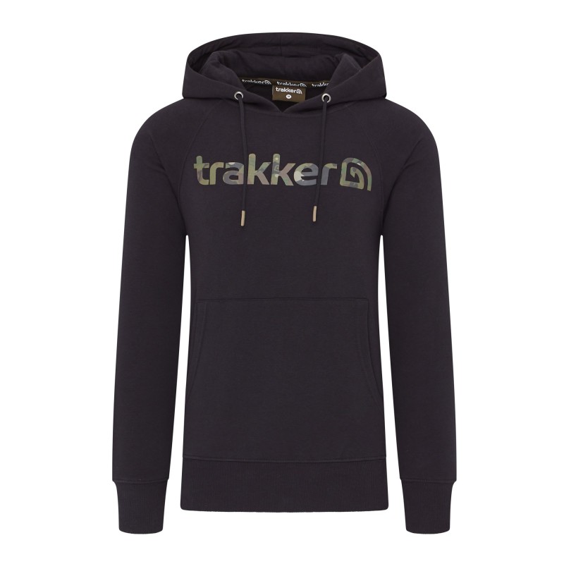 Trakker CR Logo Hoody Black Camo - XL
