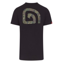 Trakker CR Logo T-Shirt Black Camo - Small