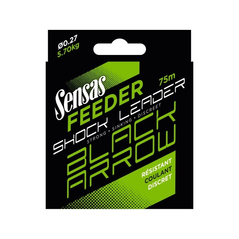 SENSAS FEEDER SHOCK LEADER 75M 0.27MM