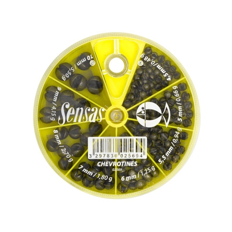 BOITE CHEVROTINES 8 CASES (0,48 5,50G)