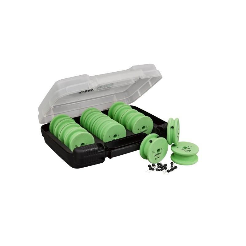 SENSAS FEEDER MATCH RIG BOX - 17 BOBINES