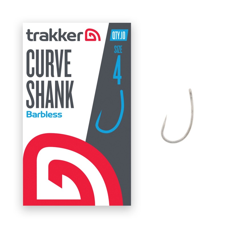 Trakker Curve Shank Hooks Size 4 (Barbless)