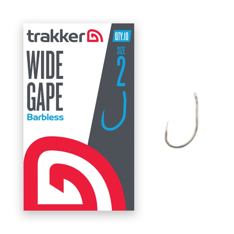 Trakker Wide Gape Hooks Size 2 (Barbless)