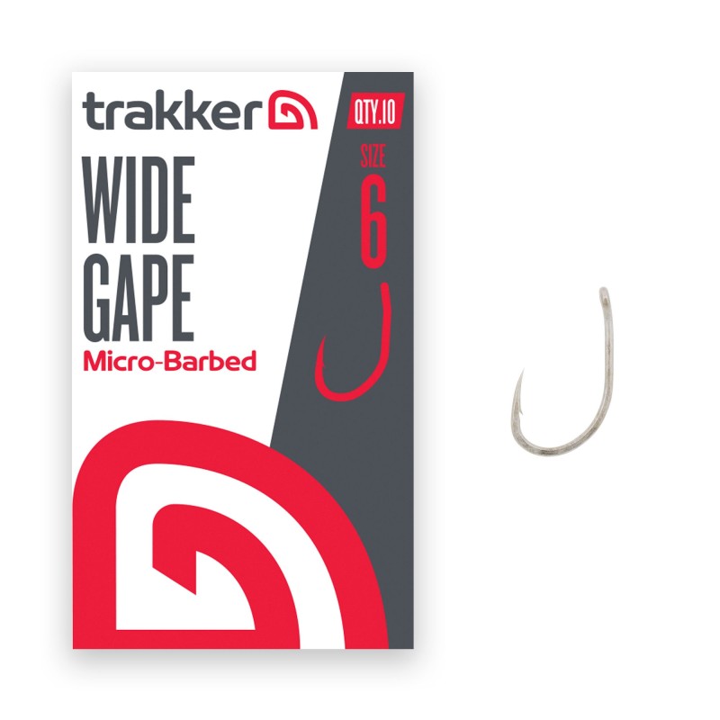 Trakker Wide Gape Hooks Size 6 (Micro Barbed)