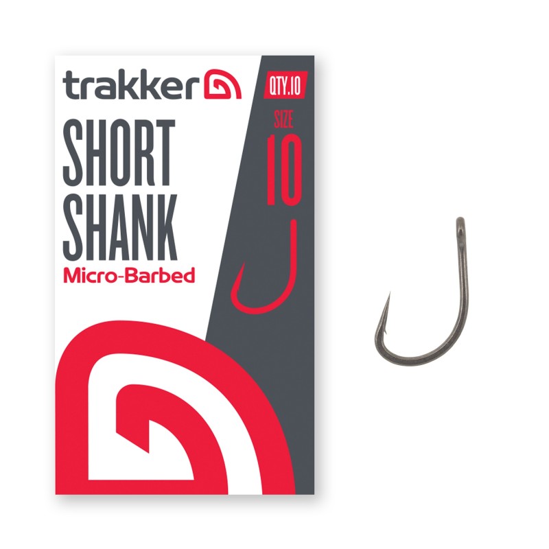 Trakker Short Shank Hooks Size 10 (Micro Barbed)
