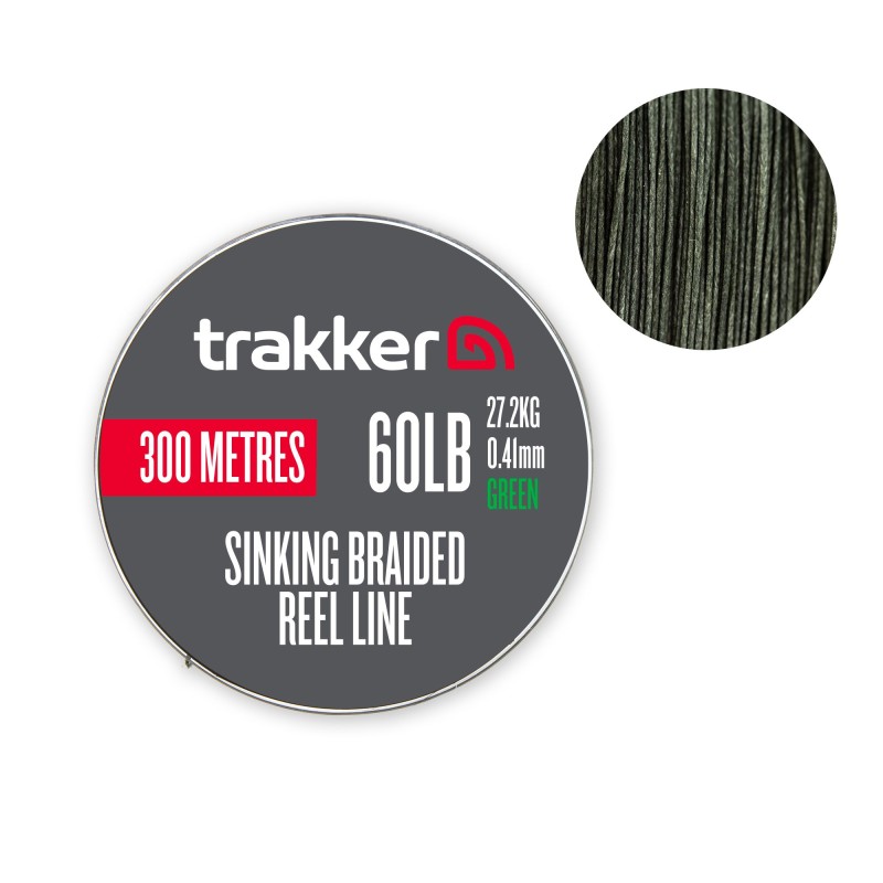 Trakker Sinking Braid Reel Line (60lb)(27,2kg)(0,41mm)(300m)