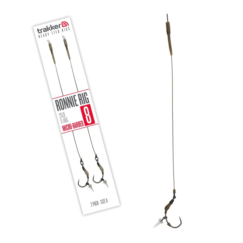 Trakker Ronnie Rig 2 Pack Size 8 (Micro Barbed) TPx5