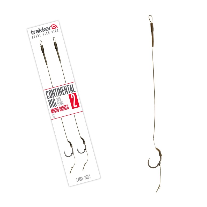 Trakker Continental Rig 2 Pack Size 2 (Micro Barbed) TPx5