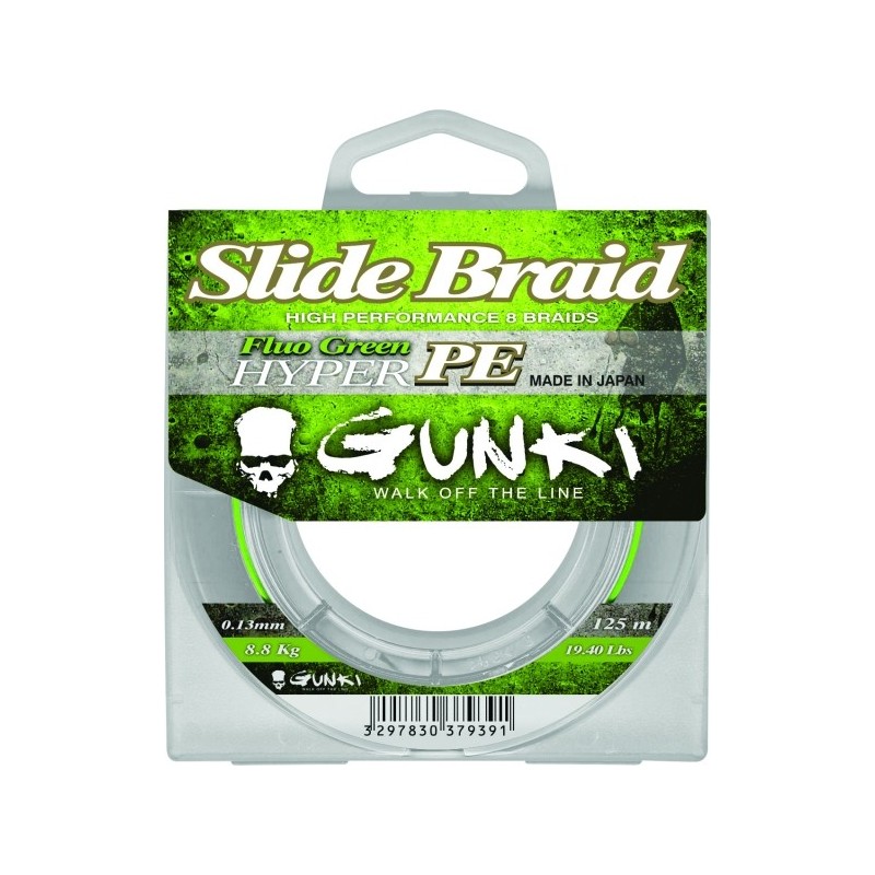 SLIDE BRAID 125 FLUO GREEN 0,08