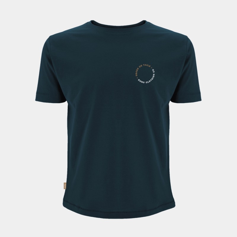 T SHIRT HEADS OR TAILS TEE L