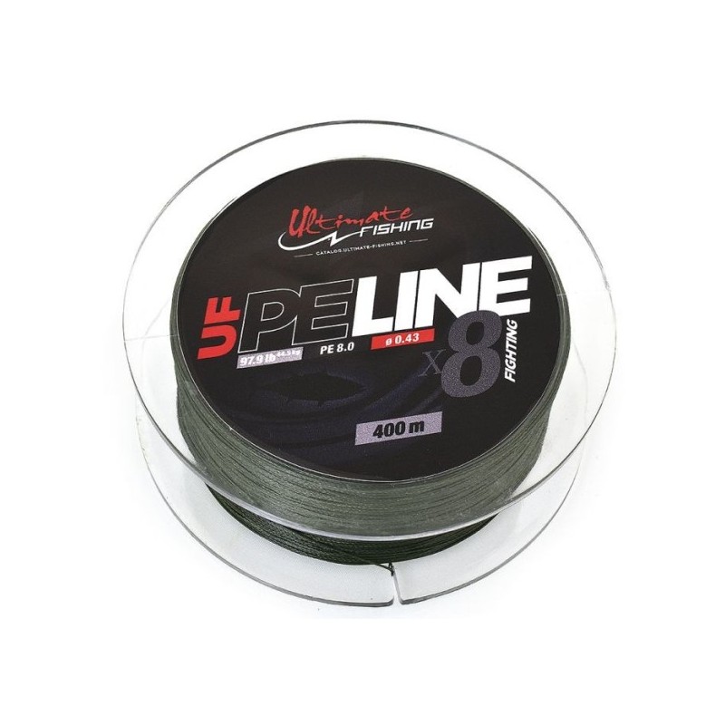 UF PE LINE X8 FIGHTING 400 8.0 MOSS GREEN ( 98 lb )