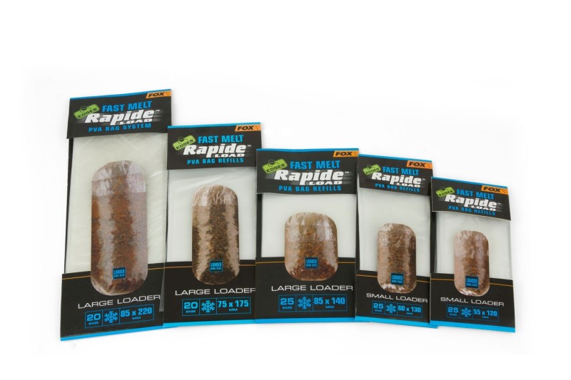 Fox EDGES™ Rapide™ Load PVA Bag RefillsFast Melt Refills 85mm x 140mm Bags/Too - 25 Bags