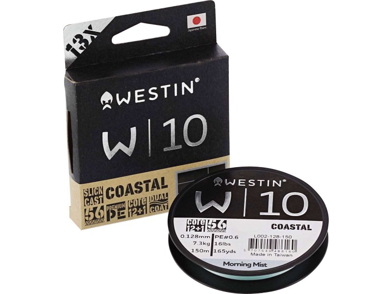 W10 13-BRAID COASTAL MORNING MIST 0,08MM 1500M/1640YDS 5,8KG 13LBS PE 0,2