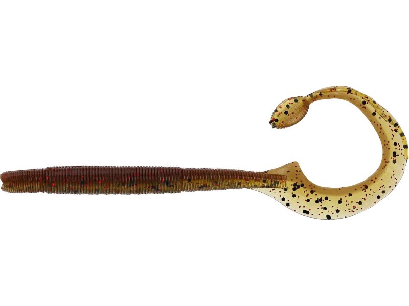 NED WORM CURL 12CM 3G WATERMELON RED 5PCS