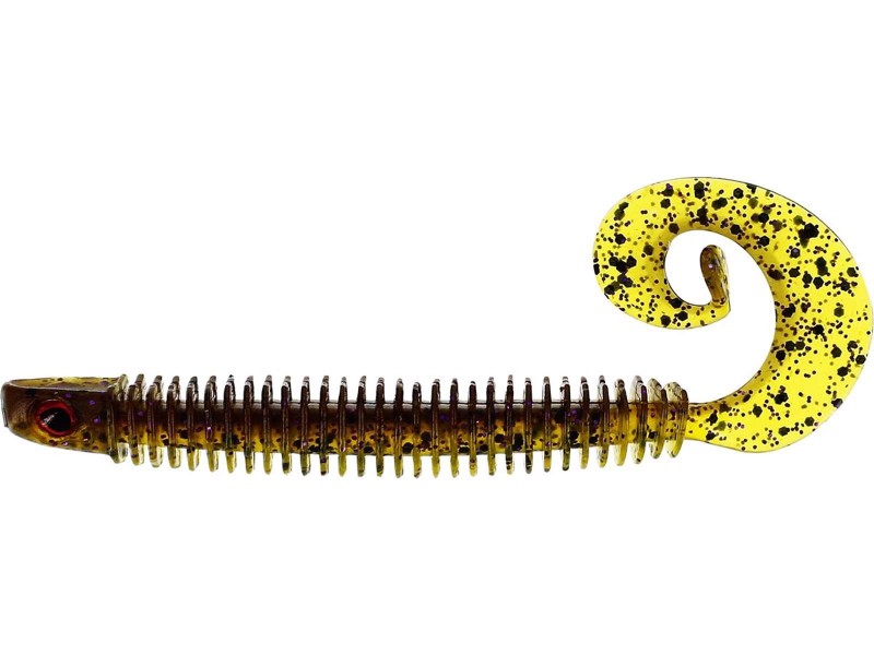 RINGTEEZ CURLTAIL 10CM 4G GREEN PUMPKIN PURPLE 8PCS