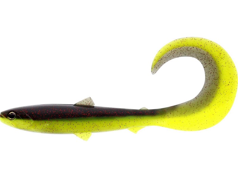 BULLTEEZ CURLTAIL 8CM 3G BLACK/CHARTREUSE 3PCS